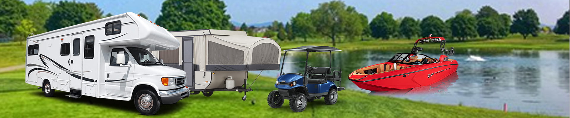 RVs Campers Boats and Carts
